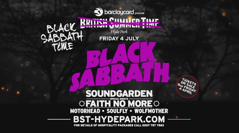Μήπως να πάμε Λονδίνο 4 Ιουλίου για Black Sabbath;
