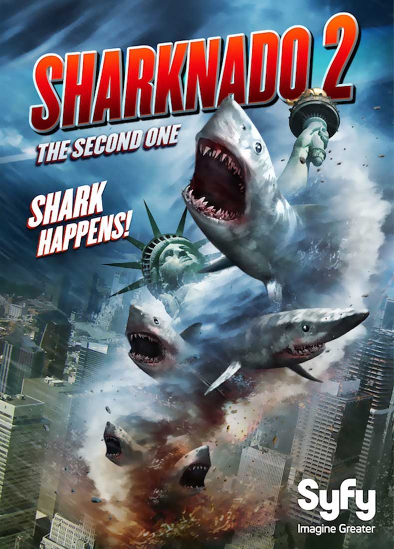 Το πρώτο πόστερ για το δεύτερο Sharknado είναι αναμενόμενα γραφικό