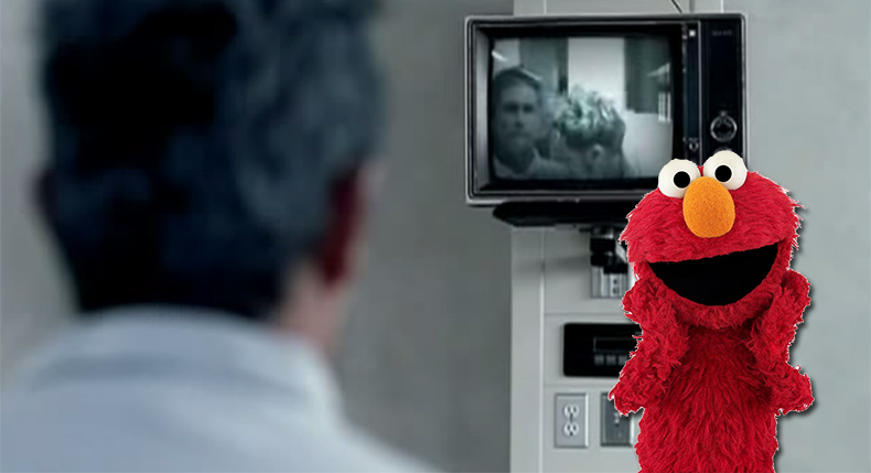 Ο Elmo τραγουδάει το Let the Bodies hit the Floor