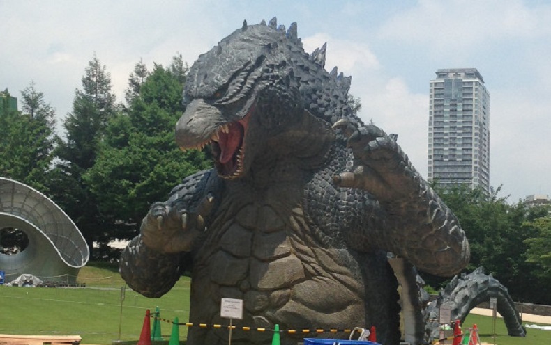 Το άγαλμα του Godzilla στην Ιαπωνία
