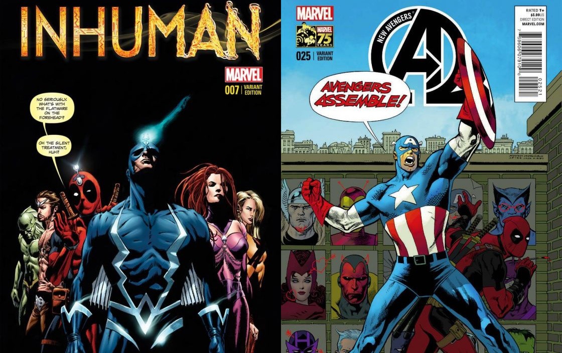Ο Deadpool κάνει photobombing σε πασίγνωστα εξώφυλλα της Marvel