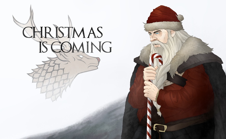 Μία σειρά από χριστουγεννιάτικα πόστερ του Game of Thrones