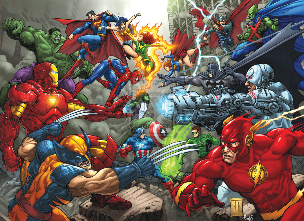 Κάπως έτσι θα έμοιαζε μια ταινία με τους ήρωες της Marvel κόντρα σε αυτούς της DC