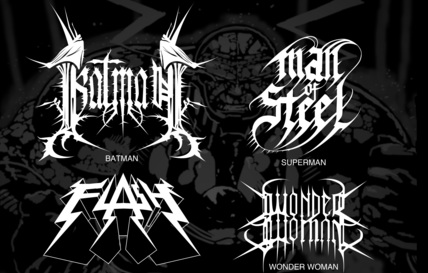 Τα black metal logo των υπερηρώων