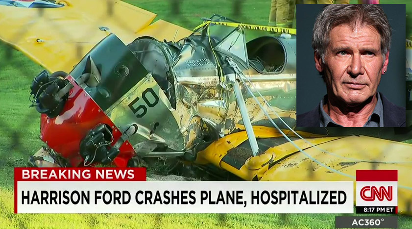 O Χάρισον Φορντ είχε αεροπορικό ατύχημα, αλλά είναι καλά!