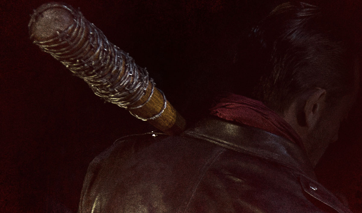 Ο Negan μοστράρει το δολοφονικό ρόπαλο στο πόστερ για το φινάλε του Walking Dead