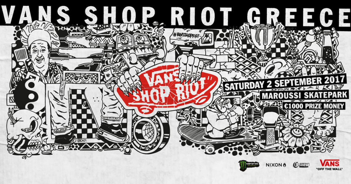 To Vans Shop Riot για  4η συνεχόμενη χρονιά στην Ελλάδα!