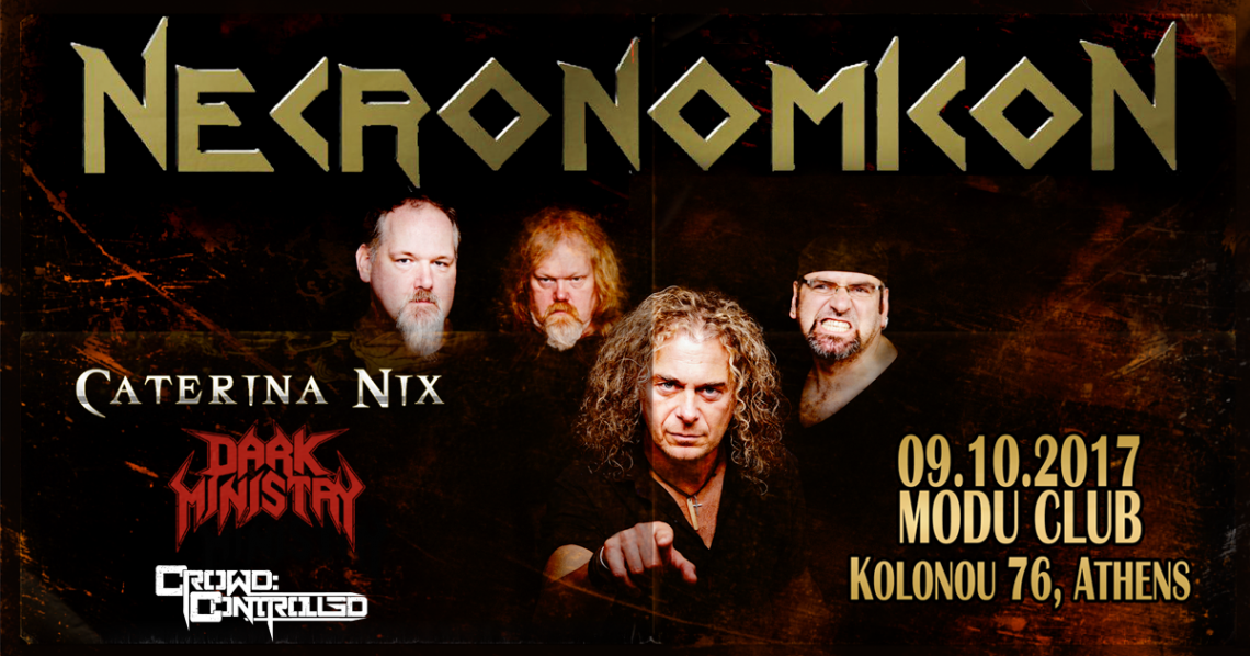Οι Γερμανοί cult metal thrashers Necronomicon έρχονται σε Αθήνα και Θεσσαλονίκη