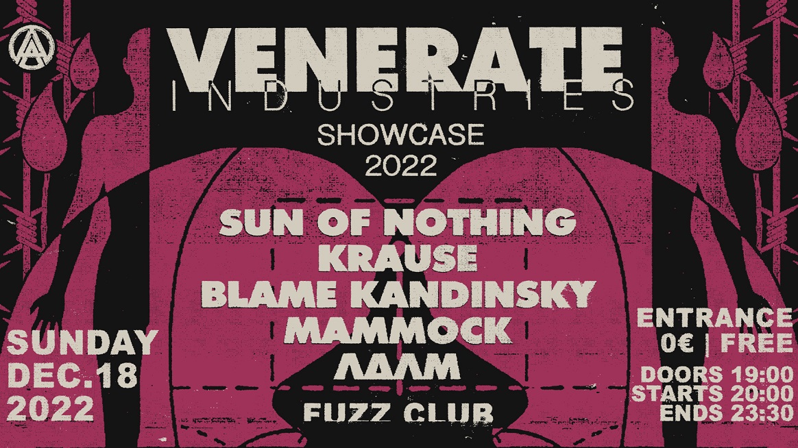 Στις 18 Δεκεμβρίου και εντελώς δωρεάν στο Fuzz το live show της Venerate Industries