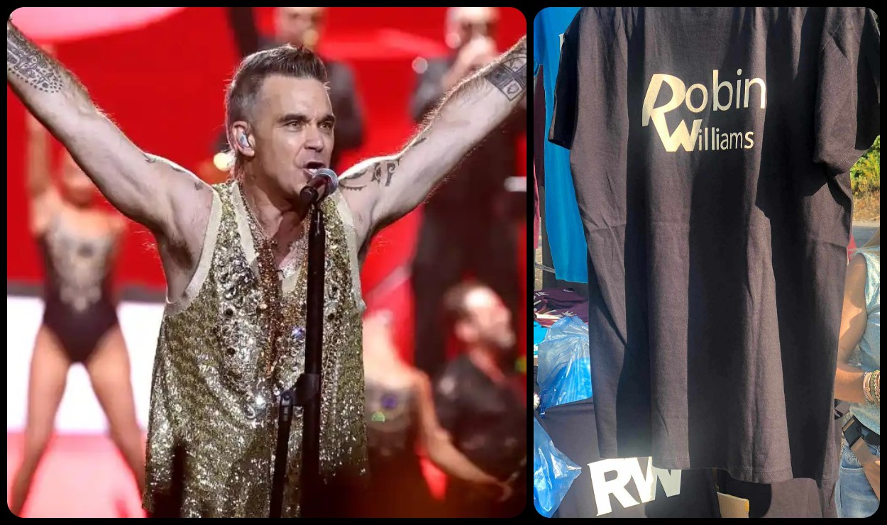 Λάθος μπλουζάκια πούλαγαν έξω από τη συναυλία του Robbie Williams
