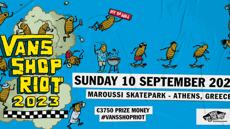 Το Vans Shop Riot για 8η χρονιά στην Eλλάδα στις 10 Σεπτεμβρίου!