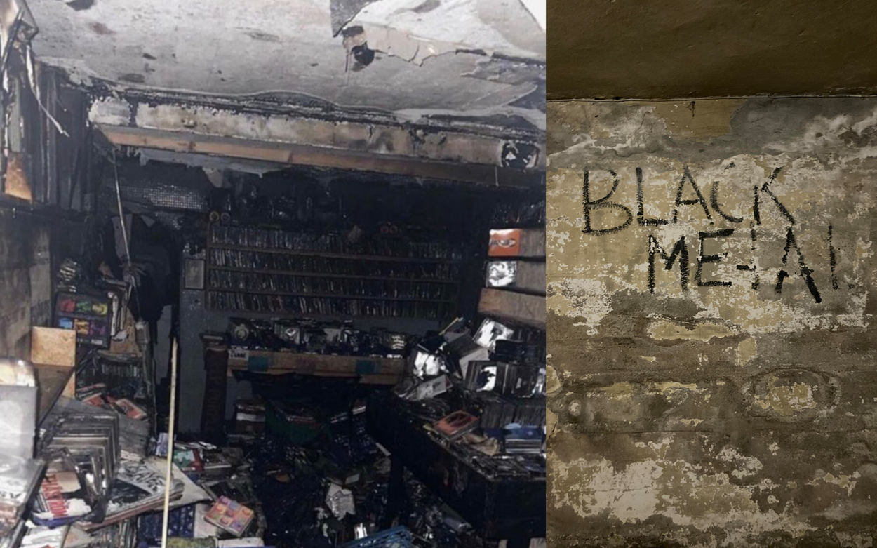 Καταστράφηκε από φωτιά το ιστορικό δισκάδικο του νορβηγικού black metal