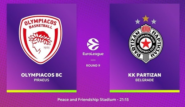 Ολυμπιακός-Παρτίζαν: Τι ώρα παίζουν και ποιο κανάλι το δείχνει