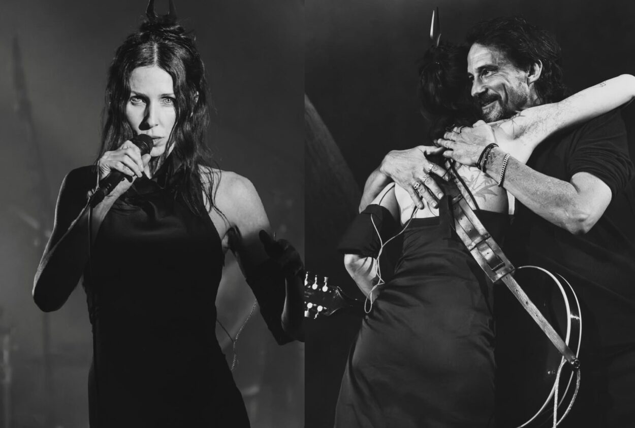 O Joe Duplantier των Gojira στη σκηνή μαζί με την Chelsea Wolfe